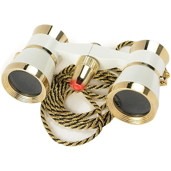BARSKA BARSKA 3x25 Blueline Opera Glasses with Necklace - Elegant Pearl White Design