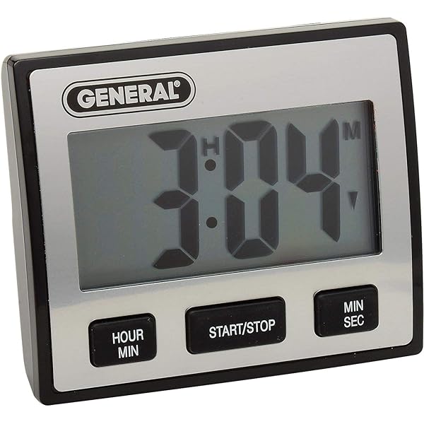 General Tools TI110 LCD Timer: Waterproof, Jumbo Display, Perfect for Cooking & Timing Tasks