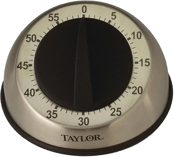 Taylor Taylor RA14276 Stainless Steel Timer: Perfect for School, Projects & Kitchen Tasks - Multicolor, One Size