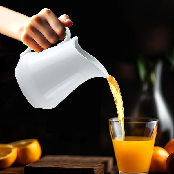 HIC Kitchen Buy HIC Kitchen Creamer Pitcher - 4oz Fine White Porcelain with Handle for Perfect Coffee & Tea Service - View 5 of 8