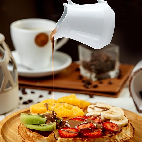 HIC Kitchen Buy HIC Kitchen Creamer Pitcher - 4oz Fine White Porcelain with Handle for Perfect Coffee & Tea Service - View 7 of 8