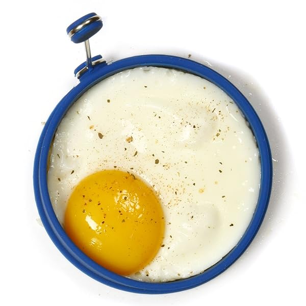 Norpro Norpro Silicone Round Pancake & Egg Rings - 2 Blue Pieces for Perfect Breakfasts - View 5 of 7