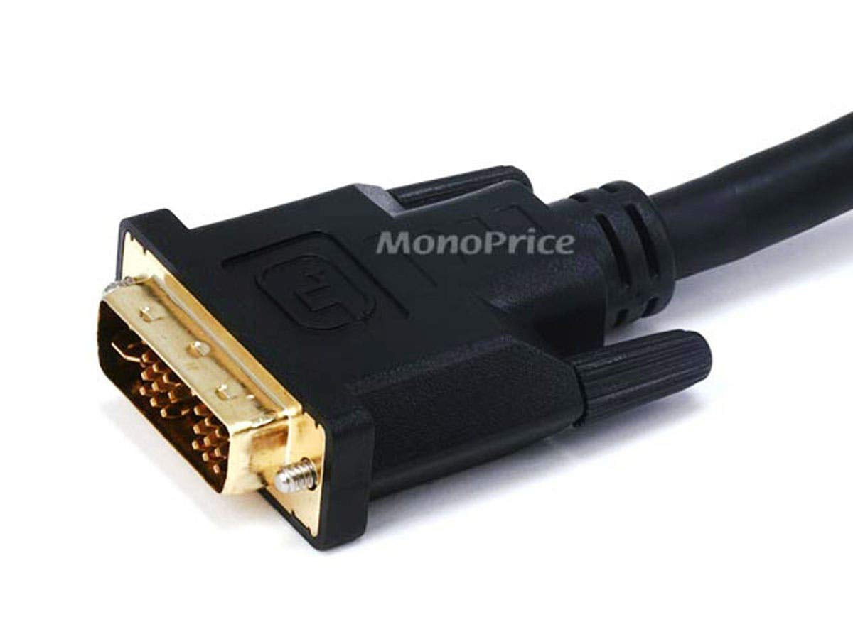 Monoprice Monoprice 102519 DVI-A Male to VGA HD15 Female Video Splitter Cable for High Quality Video Connection - View 2 of 3