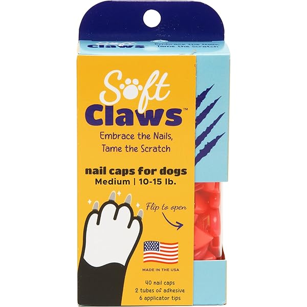 Soft Claws Soft Claws Canine Dog and Cat Nail Caps Take Home Kit Medium Pink for Safe and Comfortable Pet Nail Care