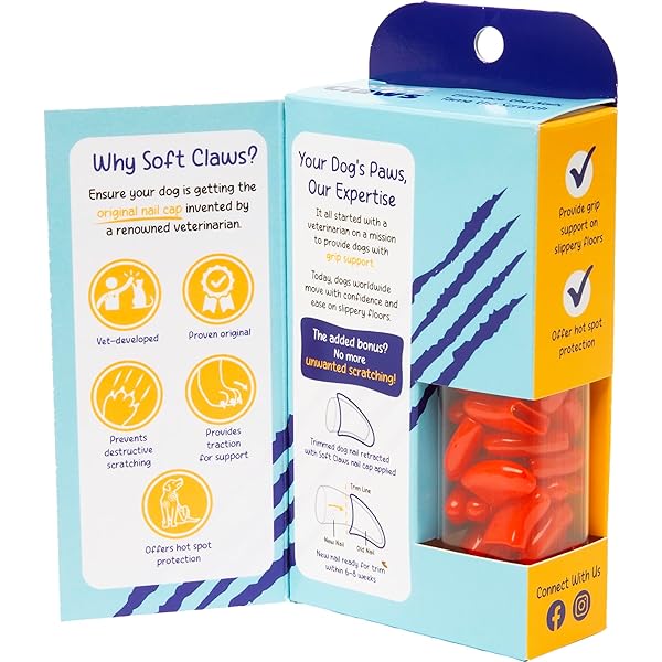 Soft Claws Soft Claws Dog and Cat Nail Caps Take Home Kit Large Red for Safe and Easy Nail Care - View 2 of 7