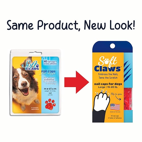 Soft Claws Soft Claws Dog and Cat Nail Caps Take Home Kit Large Red for Safe and Easy Nail Care - View 7 of 7