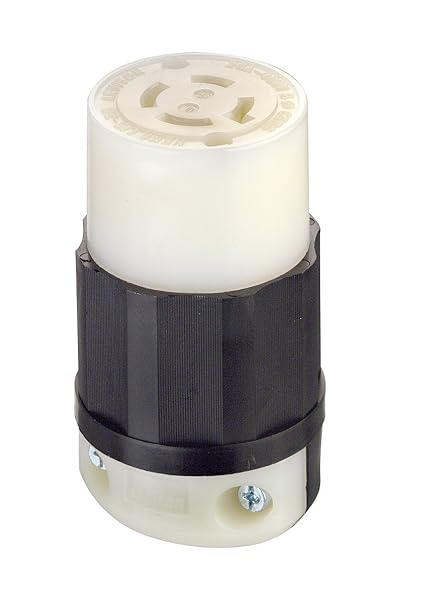 Leviton Leviton 2433 20 Amp 480V 3-Phase NEMA L16-20R Locking Connector - Industrial Grade Grounding