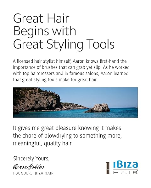 Ibiza Hair Ibiza Hair Round Boar Bristle Brush G5 70mm Hybrid Boar Carbon Fiber Nylon Bristles Cork Handle Ideal for Coarse Frizzy Hair - View 8 of 8