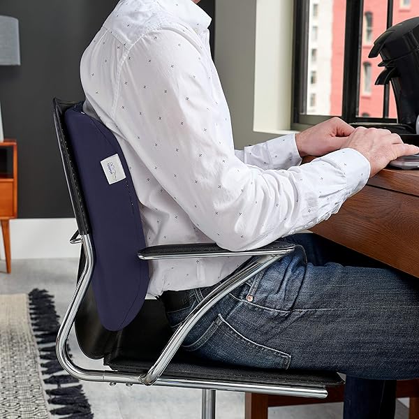 Tempur-Pedic Ultimate Comfort: Tempur-Pedic Travel Size Lumbar Cushion for Back Support on the Go - View 8 of 8