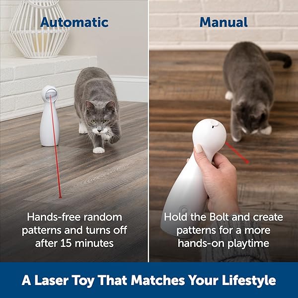 PetSafe PetSafe Bolt Automatic Interactive Laser Cat Toy with Adjustable Random Patterns for Engaging Playtime - View 5 of 8