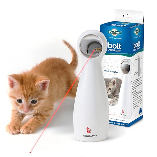 PetSafe PetSafe Bolt Automatic Interactive Laser Cat Toy with Adjustable Random Patterns for Engaging Playtime