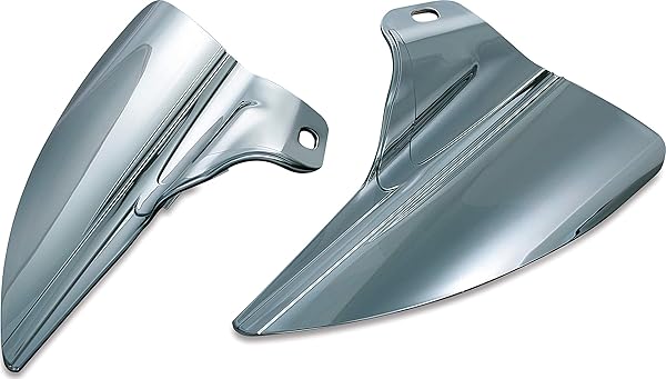 Kuryakyn Shop Kuryakyn 1316 Heat Deflector Saddle Shields for 2009-19 Harley Touring - Reflective Smoke, 1 Pair
