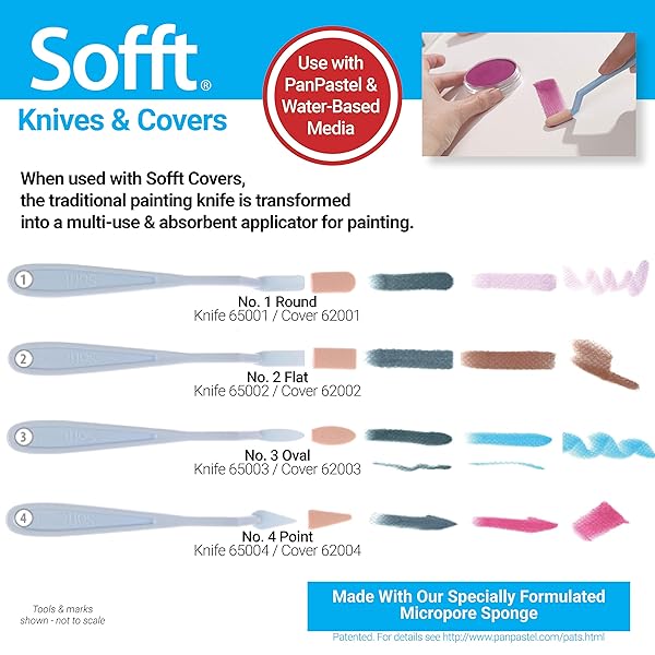 PanPastel PanPastel Sofft Tools: 40 Mixed Sponge Covers for Professional Artists | Golden Quality - View 6 of 8