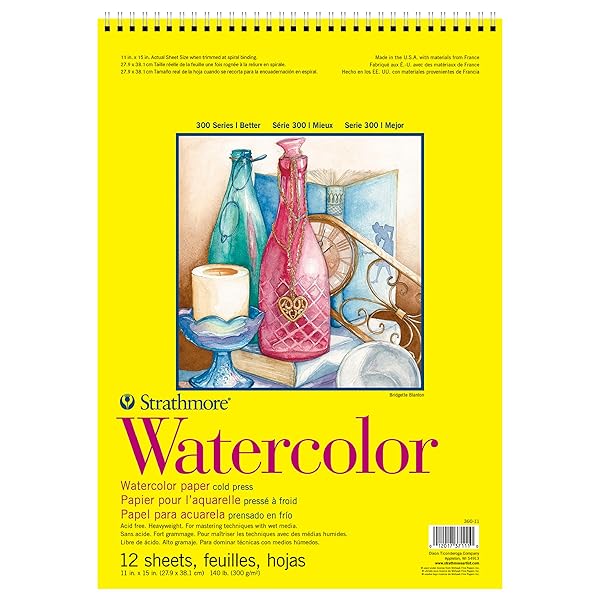 Strathmore "Strathmore Watercolor Spiral Paper Pad 11"x15" - 12 Sheets for Artists | Buy Now!" - View 2 of 7