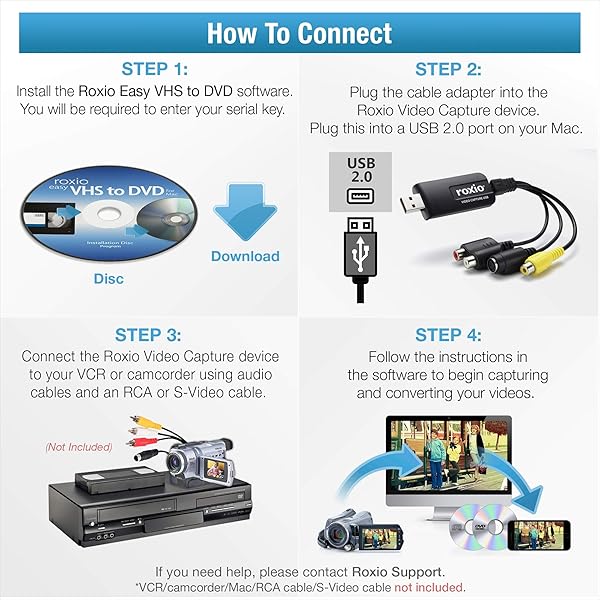 Corel Roxio Easy VHS to DVD for Mac: Convert VHS, Hi8 & V8 to Digital Easily - View 4 of 11