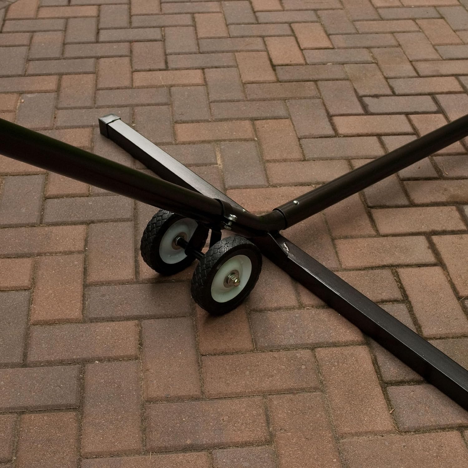 Algoma Net Company Algoma 7809BL Wheel Kit for 4780 Hammock Stand Black Durable Easy Mobility - View 4 of 6