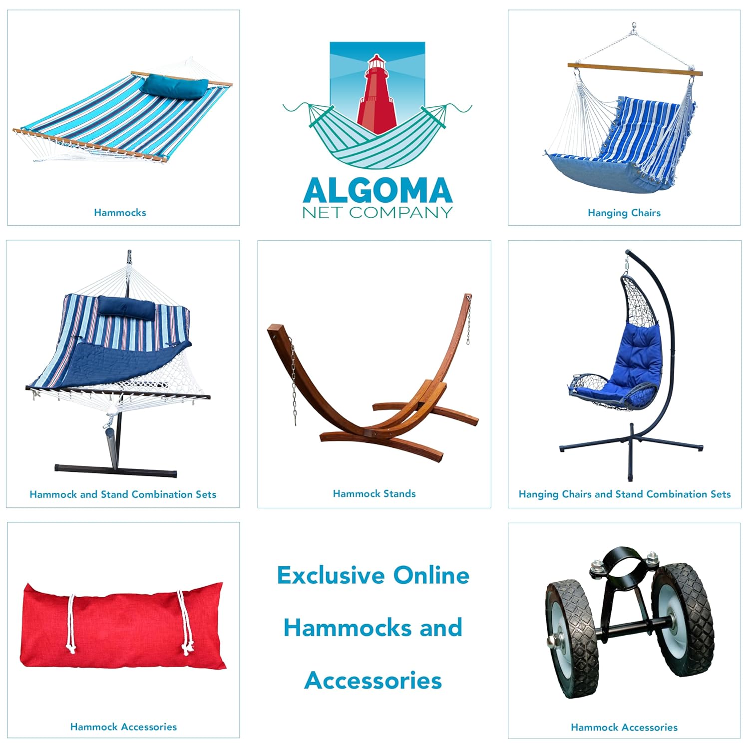 Algoma Net Company Algoma 7809BL Wheel Kit for 4780 Hammock Stand Black Durable Easy Mobility - View 6 of 6