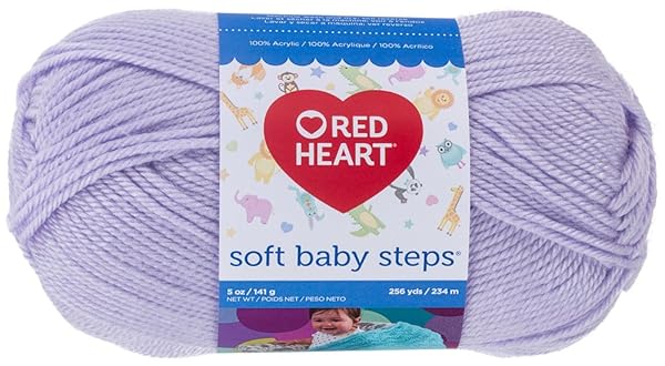 Buy RED HEART Soft Baby Steps Yarn in Lavender - Perfect for Baby Projects!