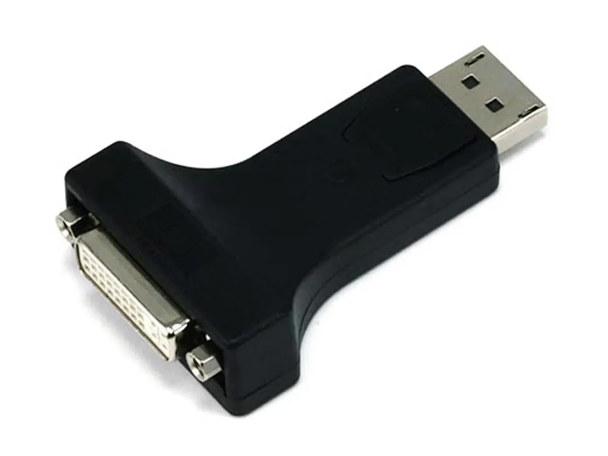 Monoprice DisplayPort Male to DVI-D Female Adapter Single Link Black for High Quality Video Connection