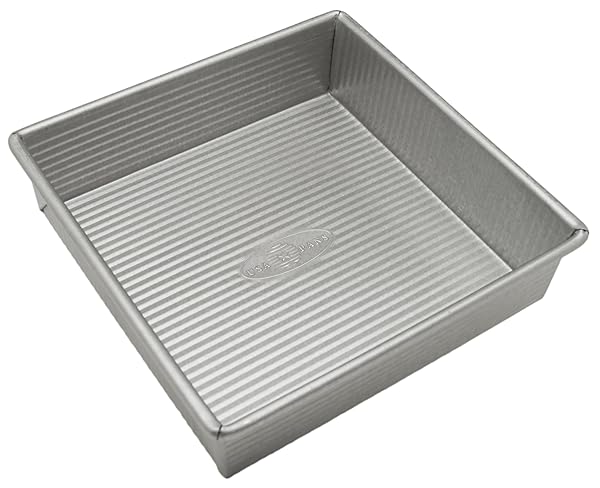 USA Pan USA Pan 8-Inch Square Cake Pan - Nonstick Aluminized Steel for Easy Baking & Quick Release