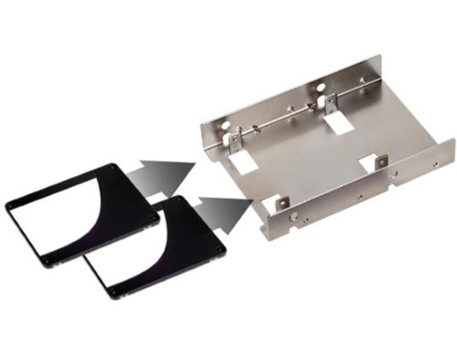 SilverStone "SilverStone SDP08 3.5" to 2.5" Bay Converter - Nickel-Coated SST-SDP08 for Easy Storage Upgrade" - View 6 of 6