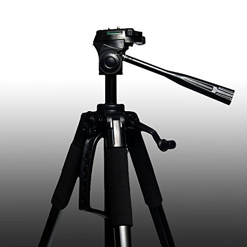 Vivitar Vivitar 57-Inch Tripod, Three Way Fluid Pan Head, Quick Release Mount, Supports up to 5 Pounds of Weight, VIV-VPT-2457, Black,standard - View 7 of 7
