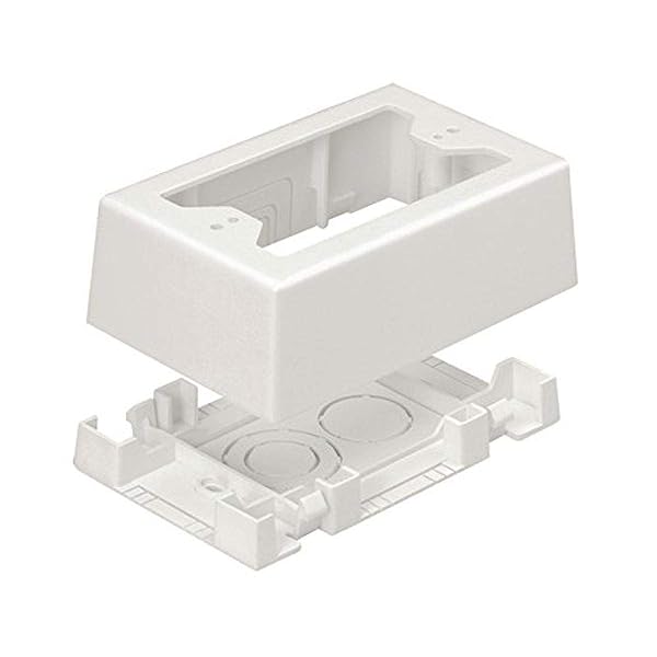Panduit Buy Panduit JBX3510WH-A 1-Gang Outlet Box - White, 2-Piece | Durable & Easy Installation