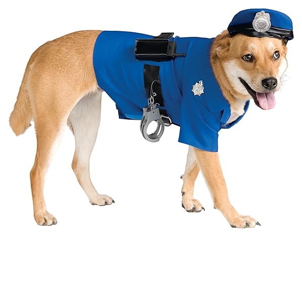 Rubies Rubies Police Dog Costume Large Perfect for Themed Parties and Halloween Events