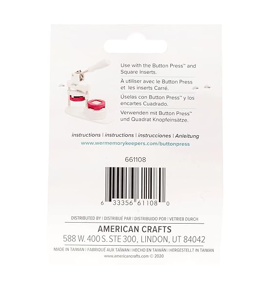 We R Memory Keepers Create Custom Buttons with We R Memory Keepers 10 Pack Square Refill - Perfect for School, Work, and Church Activities - View 4 of 5