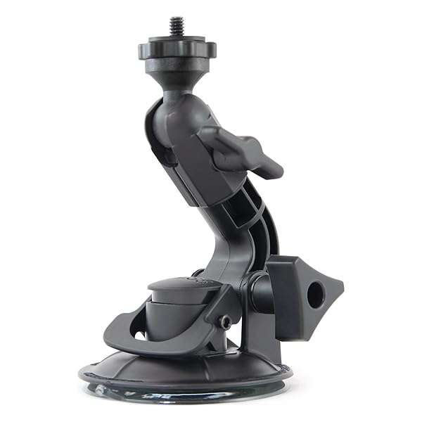 Delkin Devices Delkin Devices Fat Gecko Mini Suction Camera Mount (DDMOUNT-MINI) - Compact & Versatile Black Mount for Action Cameras