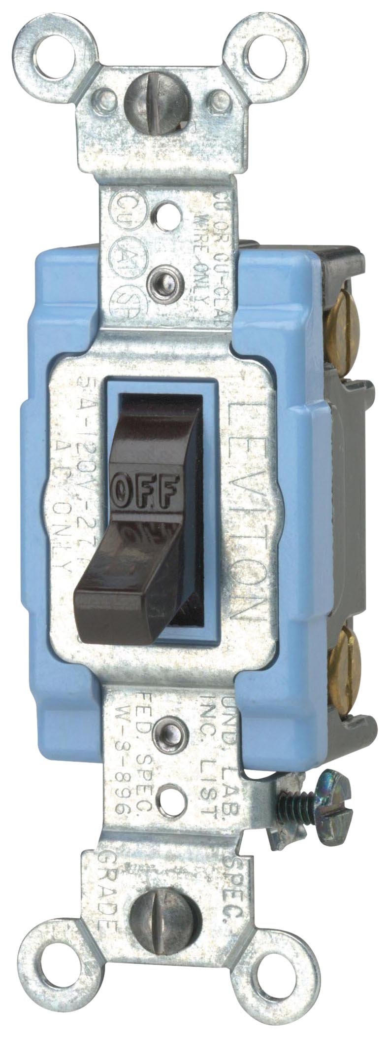 Leviton 1201-2 Small Brown: Durable Electrical Outlet Cover for Home & Office Use