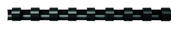 Fellowes Fellowes 38mm A4 Black Oval Plastic Binding Combs - Pack of 50 for Easy Document Binding