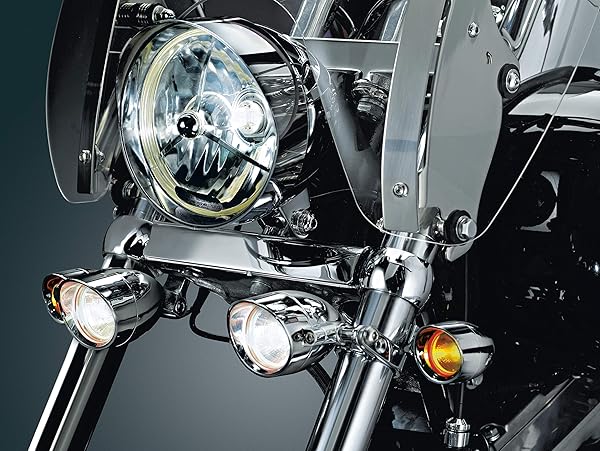 Kuryakyn "Buy Kuryakyn 4018 P-Clamp: Chrome Motorcycle Lighting Hardware for 7/8" & 1" Engine Guards - Universal Fit, Pack of 1" - View 4 of 5