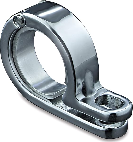 Kuryakyn "Buy Kuryakyn 4018 P-Clamp: Chrome Motorcycle Lighting Hardware for 7/8" & 1" Engine Guards - Universal Fit, Pack of 1" - View 2 of 5