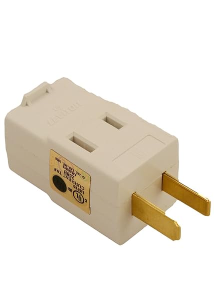 Leviton Leviton 531-W Triple Outlet Cube Adapter: 15 Amp, 120 Volt Power Solution in White