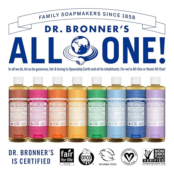 Dr. Bronner's Dr. Bronner's Baby Unscented Pure-Castile Soap 16oz 2-Pack - Organic, 18-in-1 Uses for Sensitive Skin & Babies - View 7 of 8