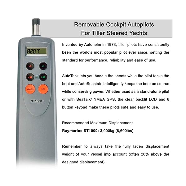 Raymarine Raymarine ST1000+ Tiller Pilot: 3.3-Ton Precision for Smooth Sailing - View 6 of 6