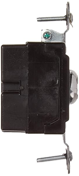 Leviton Leviton 1221-2KL Key Locking 20 Amp AC Quiet Switch - Heavy Duty, Self Grounding, Chrome Finish - View 4 of 7