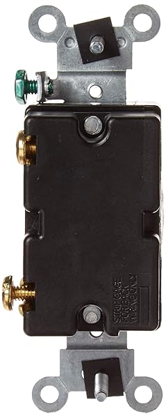Leviton Leviton 1221-2KL Key Locking 20 Amp AC Quiet Switch - Heavy Duty, Self Grounding, Chrome Finish - View 5 of 7