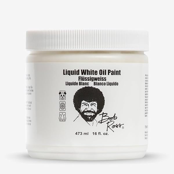 Buy Bob Ross Liquid White 473ml - Perfect for Oil Painting Techniques & Art Projects