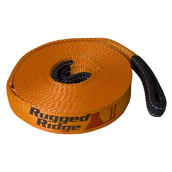 Rugged Ridge "Rugged Ridge 2" x 30' Recovery Strap (15104.02) - Heavy-Duty Towing & Off-Roading Gear"