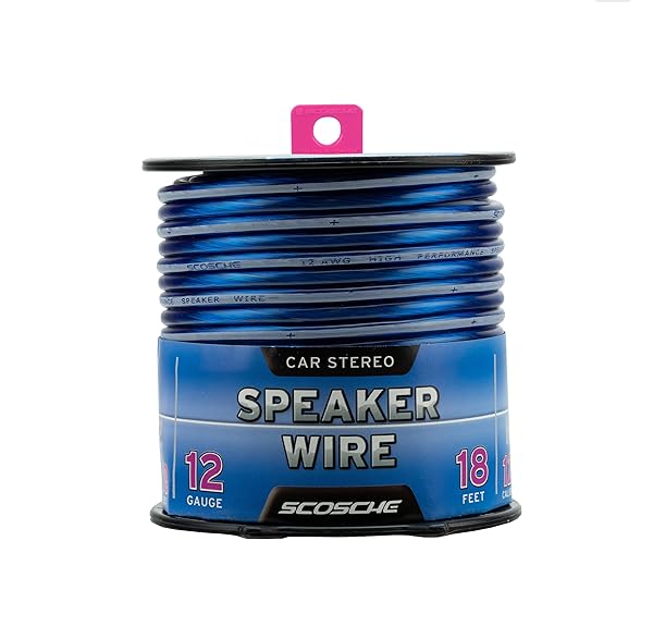 Scosche Scosche KS1218CS 12 Gauge CCA Car Stereo Speaker Wire - 18ft 12 AWG Audio Cable for Superior Automotive Sound - View 3 of 7