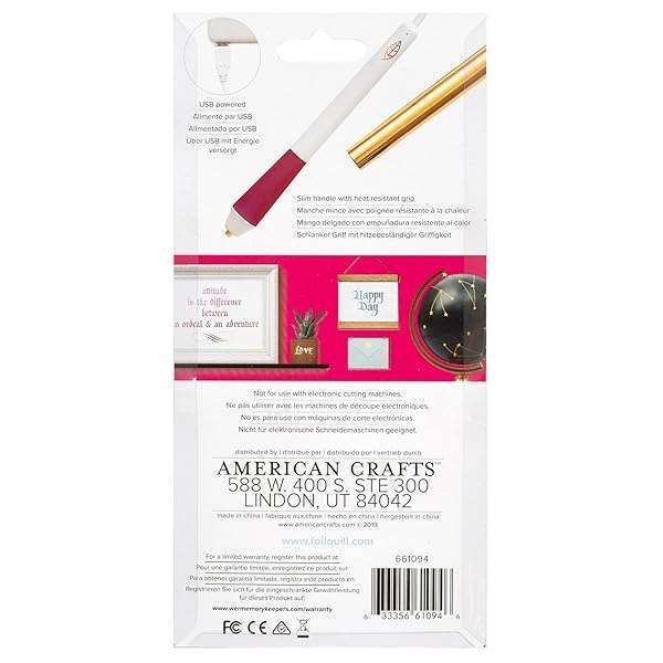 We R Memory Keepers Foil Quill Calligraphy Pen: Create Custom Designs for Planners, Journals & More - Heat-Resistant & USB Plug for Crafting - View 5 of 7