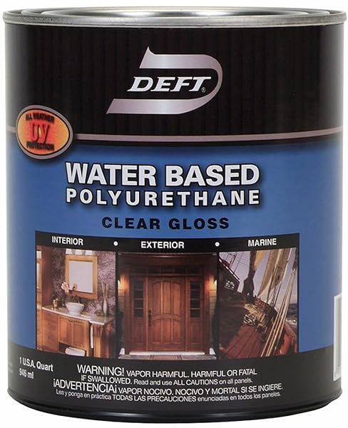 DEFT Deft Water-Based Polyurethane Finish Gloss Quart for Interior & Exterior Projects