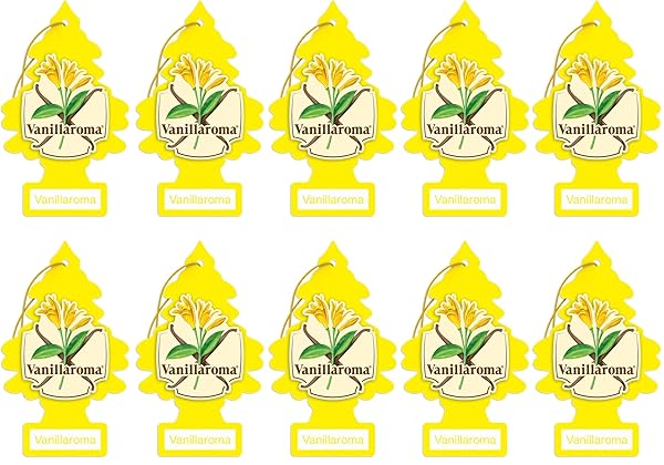 LITTLE TREES Little Trees Car Air Freshener - Vanilla Aroma Hanging Paper Tree for Home & Car | Single Pack