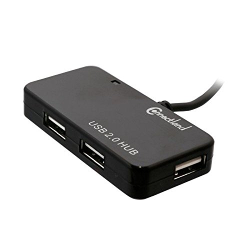 Connectland Connectland CL-HUB20033 Ultra Slim USB 2.0 4-Port Hub for Desktop & Laptop - Fast Data Transfer, Sleek Black Design - View 6 of 11