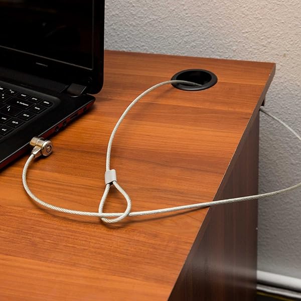 Connectland Secure Your Laptop: Connectland 1.20m Stainless Steel Notebook Lock with Key for Ultimate Protection - View 5 of 9