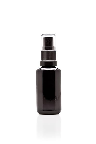 Infinity Jars 30 Ml Black Ultraviolet Glass Fine Mist Spray Bottle for Cleaning Homemade Perfume Room Sprays Bath Beauty Hair