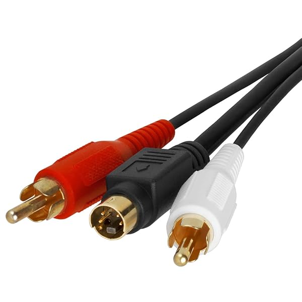 Cmple Cmple 75ft S-Video & RCA Audio Cables Combo - Gold Plated 4 Pin Male Cord for Superior Quality - View 5 of 6