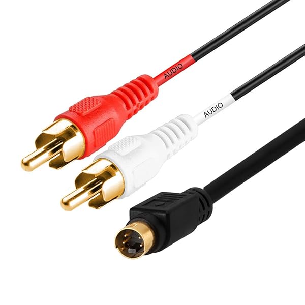 Cmple Cmple 75ft S-Video & RCA Audio Cables Combo - Gold Plated 4 Pin Male Cord for Superior Quality - View 2 of 6